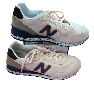 New Balance 515 Sneakers Beige & Blue Mens Sz 15